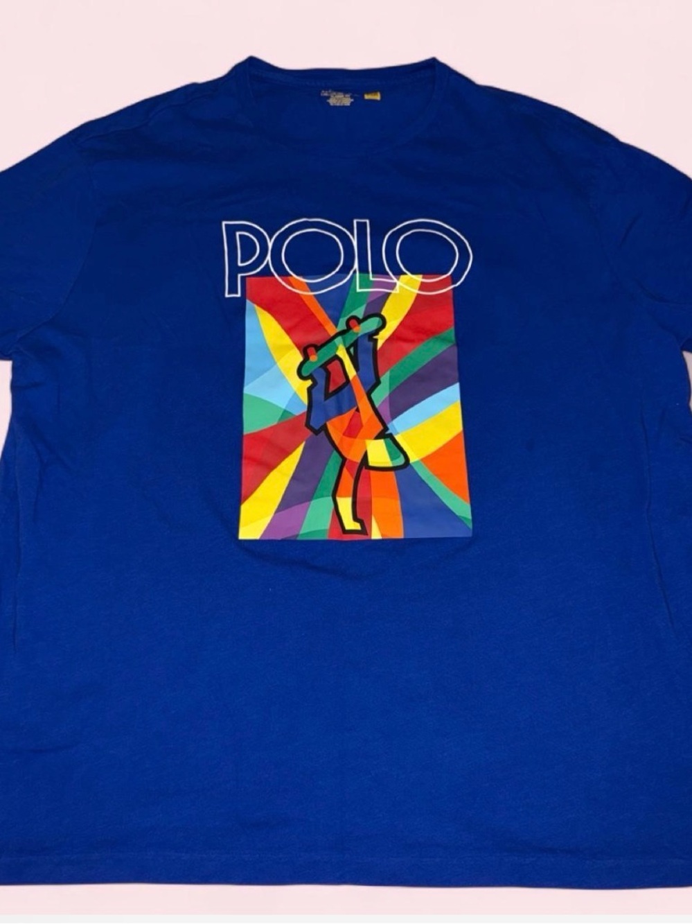 Polo by Ralph Lauren Royal Blue Graphic Golf Crewneck Tee